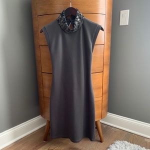 Alice + Olivia open back dress in gray